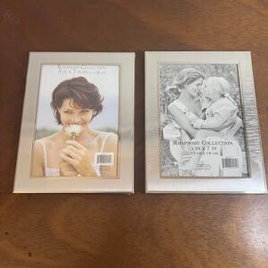 Set of Two Rhapsody Collection Elegant Silver 5x7" Photo Frames